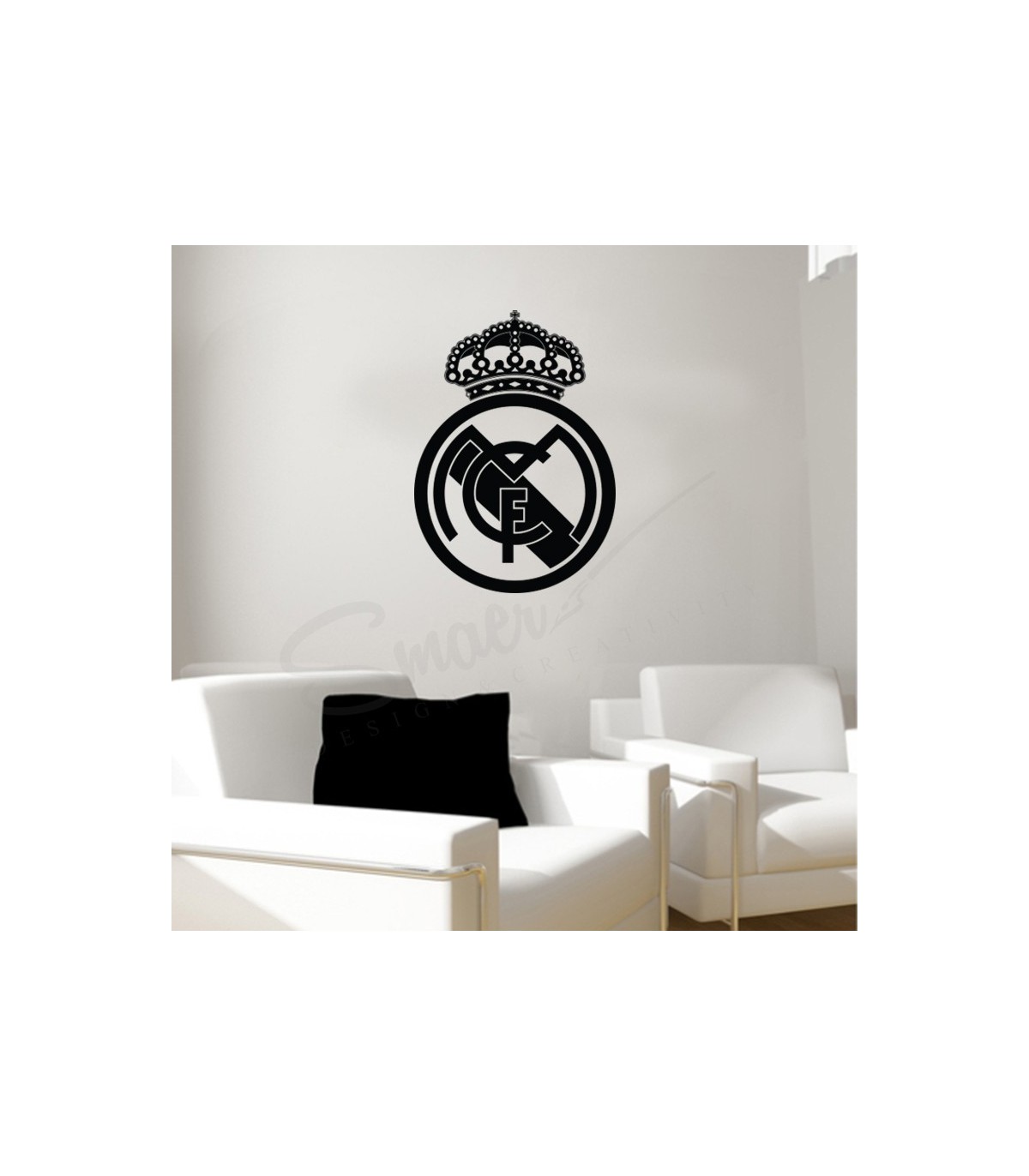 visa cafeteria directory Sticker Real Madrid - Sticker perete logo Real Madrid C.F