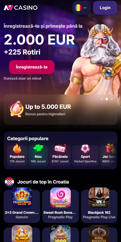 1. NVcasino: cele mai rapide retrageri prin Trustly